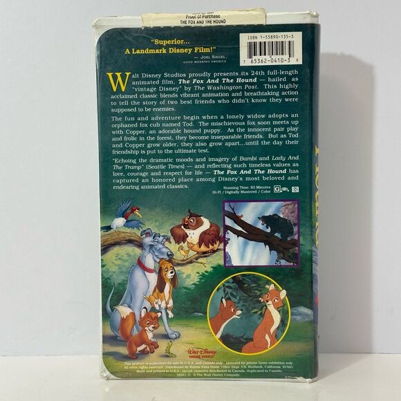 Disney Black Diamond VHS lot of 4 Videos - Picture 4 of 13